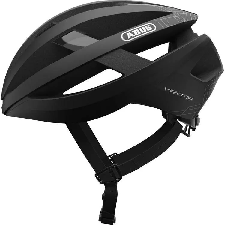 CAPACETE CICLISMO ABUS VIANTOR PRETO FOSCO TAM G 58 62 CM