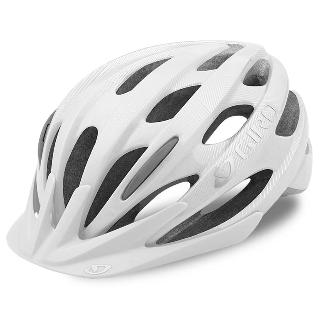 Capacete Ciclista Giro Verona Feminino Branco/Prata